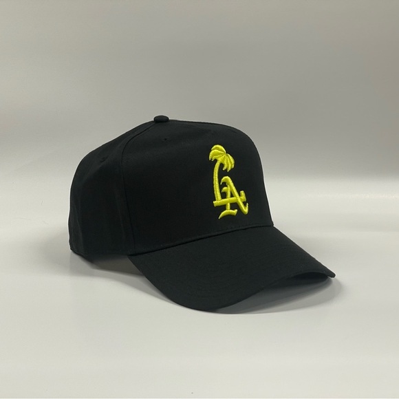 LA to LV tennis ball yellow snapback hat - Picture 2 of 6